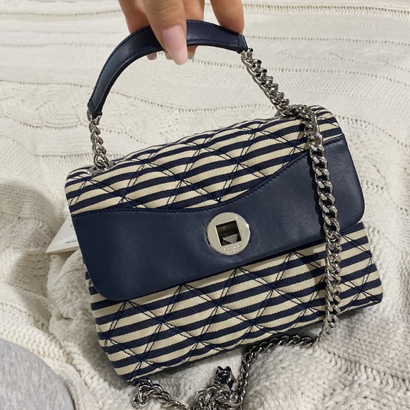 KATE SPADE New York natalia lurex stripe Medium flap shoulder bag Multi - Picture 8 of 8